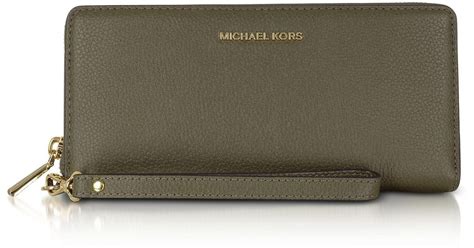 michael kors pebbled leather wallet|Michael Kors oversized wallet.